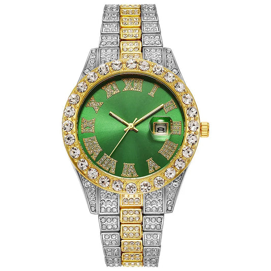 Men's Hip Hop Style Waterproof Quartz Wristwatch