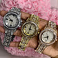 Slim Iced Out Rhinestone Watch Unisex