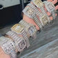 Luxury Iced-Out Square Quartz Watch Unisex