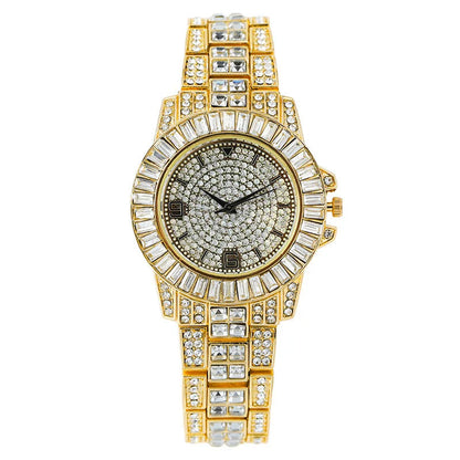 Slim Iced Out Rhinestone Watch Unisex
