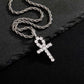 Hip Hop Cross Rhinestone Necklace