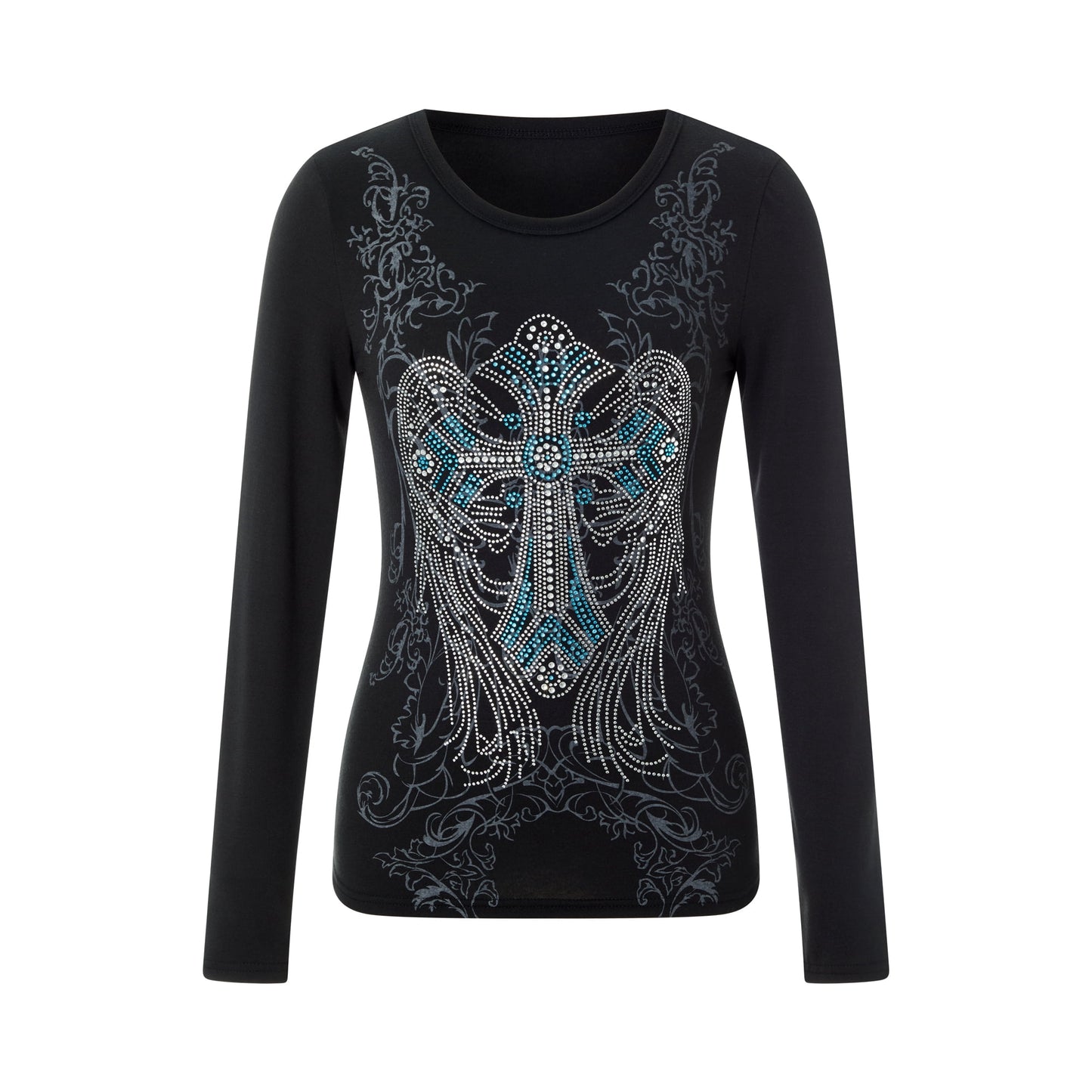 Cowboy Hat Printed Rhinestone Shirts