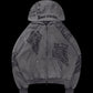 Vintage Sinner Studded Zip Hoodie